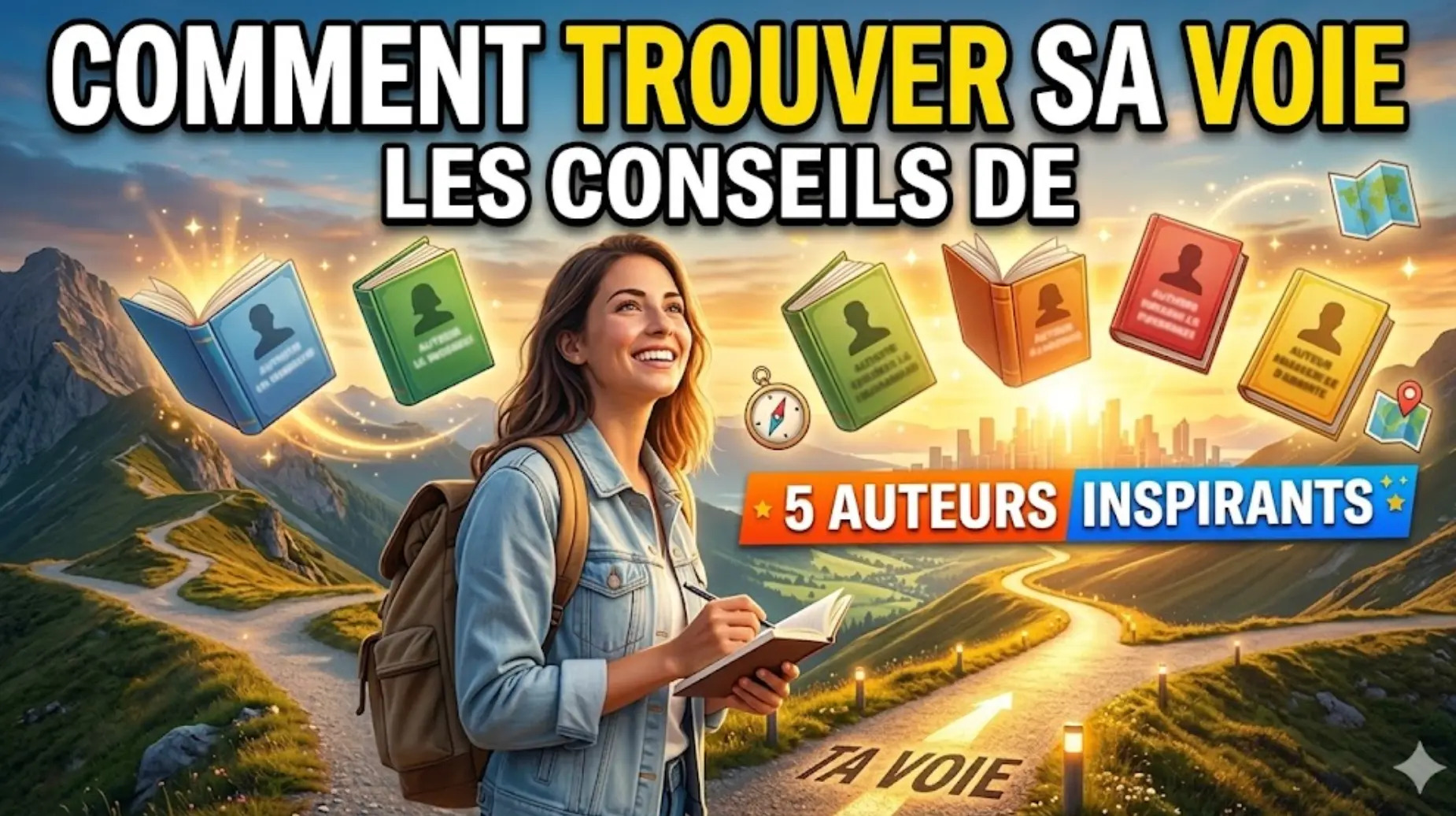 Comment trouver sa voie : les conseils de 5 auteurs inspirants