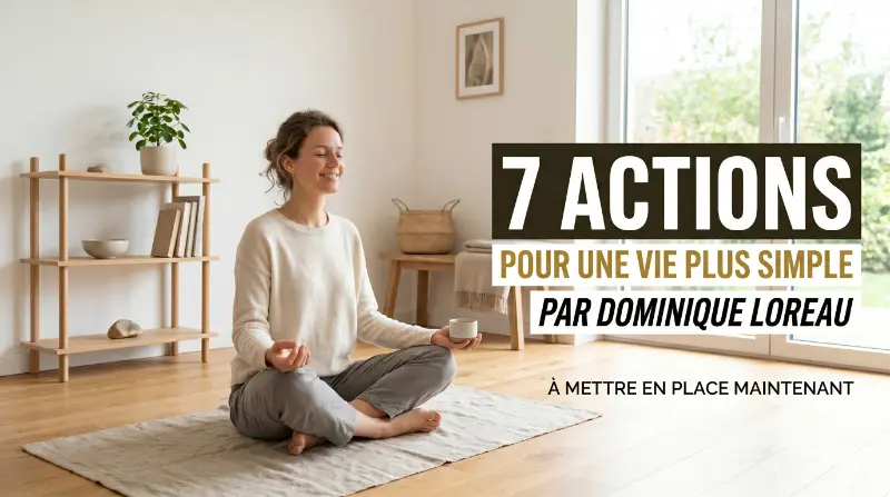 7 actions issues de L&rsquo;Art de la simplicité de Dominique Loreau à mettre en place maintenant
