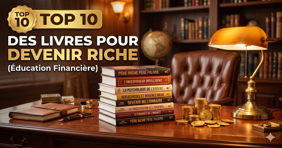 Top 10 des livres pour devenir riche (éducation financière)