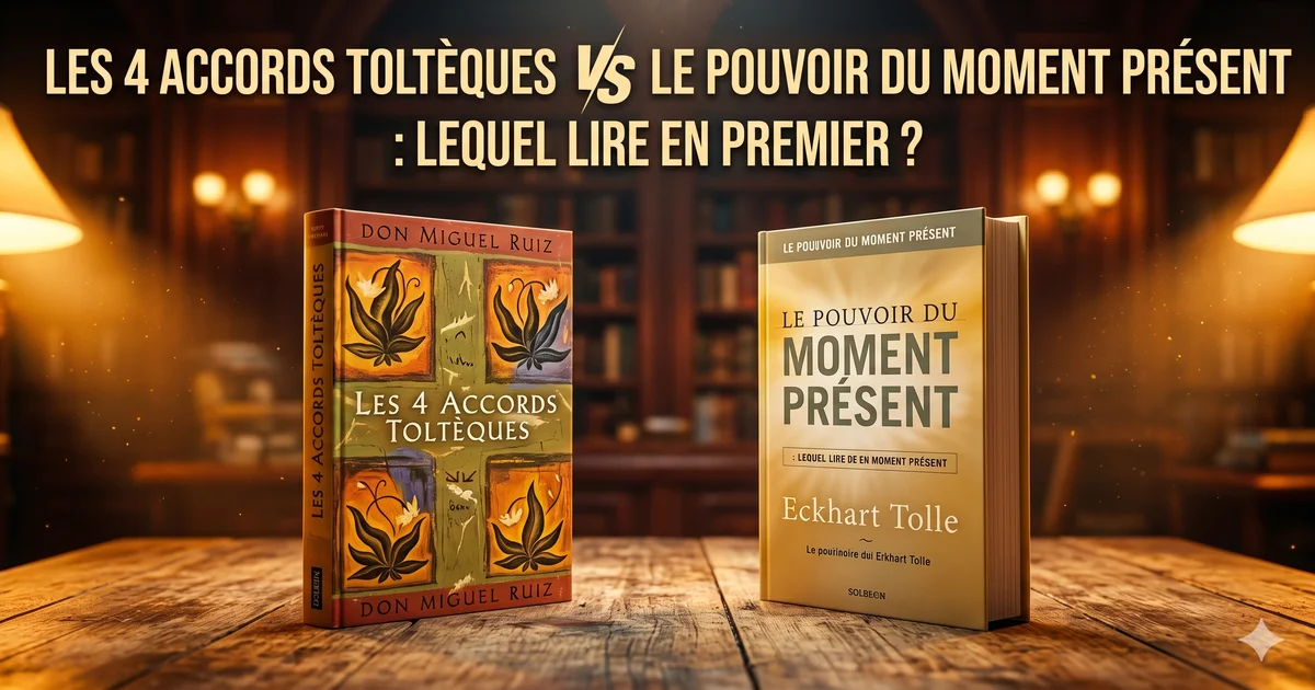Les 4 Accords Toltèques vs Le Pouvoir du moment présent : lequel lire en premier ?